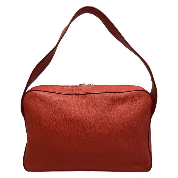 Auth PRADA - 1BC023 Red Leather Shoulder Bag - Picture 2 of 16
